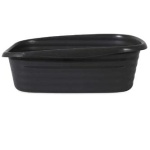 Arm & Hammer Simply Recycled Wave Open Cat Litter Pan, Small, Cat Litter Box, Made in USA, Black - Image 4