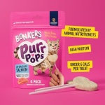 Bonkers Purrpops Cat Treats, Salmon and Tuna Flavors, 18 Count Value Pack - Image 7