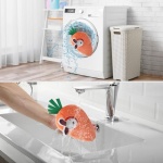 Amazon Basics Interactive Hide and Seek Squeaky Dog Plush Toy, Rabbit and Carrot, Orange and White, 5-Pack - Image 5