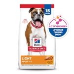 Hill's Science Diet Light , Adult 1-6, Weight Management Support, Dry Dog Food, Chicken & Barley, 15 lb Bag - Image 3