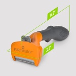 FURminator Medium Dog Undercoat deShedding Tool, Long Hair, Reduces Loose Hair from Shedding - Image 2