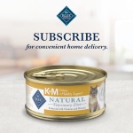 Blue Buffalo Natural Veterinary Diet K+M Kidney + Mobility Support Wet Cat Food, Chicken 5.5-oz cans (Pack of 24) - Image 2