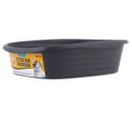 Arm & Hammer Simply Recycled Wave Open Cat Litter Pan, Small, Cat Litter Box, Made in USA, Black - Image 5