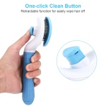 Depets Self Cleaning Slicker Brush, Dog Cat Bunny Pet Grooming Shedding Brush - Easy to Remove Loose Undercoat, Pet Massaging Tool Suitable for Pets with Long or Short Hair - Image 7
