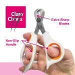 Claw Claws Scissor-Style Nail Clipper, with Razor Sharp Stainless Steel Blades, Anti-Slip Handle, Precise Grooming Tool for Small to Medium Cats, Dogs, Easy Nail Cutting, Durable and Comfortable Grip - Image 2