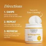 Veterinary Formula Clinical Care Ear Therapy Wipes, 100ct – Cat and Dog Ear Cleaner – Help Relieve Itchy Ears Quickly & Effectively Remove Dirt, Debris, and Foul Odor - Image 5