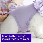 Cat Recovery Suit for Abdominal Wounds and Skin Diseases,Breathable Surgical Recovery Shirt After Surgery Wear Anti Licking Wounds,E-Collar Alternative for Female Cats Kitten(RSC01-orange-m) - Image 6