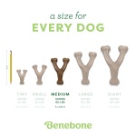 Benebone Wishbone Durable Dog Chew Toy for Aggressive Chewers, Real Bacon, Made in USA, Medium - Image 4
