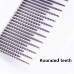 Pet Comb, Long and Short Teeth Comb for Dogs & Cats, Pet Hair Comb for Home Grooming Kit, Removes Knots, Mats and Tangles - Image 4