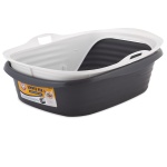 Arm & Hammer Rimmed Cat Litter Box with High Sides and Microban, Made in USA - Image 8