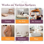 SleekEZ Dog Brush for Shedding & Dog Grooming Supplies | Pet Hair Removal Tool | Great For All Fur Types | For Short, Medium, & Long Hair Pets | Reduces Shedding by 95% | Made in USA | 5 inch - Image 2