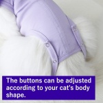 Cat Recovery Suit for Abdominal Wounds and Skin Diseases,Breathable Surgical Recovery Shirt After Surgery Wear Anti Licking Wounds,E-Collar Alternative for Female Cats Kitten(RSC01-orange-m) - Image 5