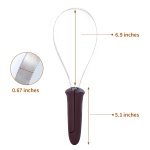 BOTH WINNERS Dual-Sided Shedding Blade with Stainless Steel Blade De-Shedding Tool for All Dog Coat Types- Soft Touch Grip (Burgundy) - Image 4