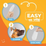 Paw Science Dog Ear Cleaner Wipes – Finger Wipes for Dogs & Cats – Cleaning, Soothing, & Deodorizing Itchy Ears – Pet Ear Relief Solution (Coconut) - Image 3