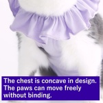 Cat Recovery Suit for Abdominal Wounds and Skin Diseases,Breathable Surgical Recovery Shirt After Surgery Wear Anti Licking Wounds,E-Collar Alternative for Female Cats Kitten(RSC01-orange-m) - Image 4