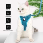 HEYWEAN Cat Harness and Leash - Ultra Light Escape Proof Kitten Collar Cat Walking Jacket with Running Cushioning Soft and Comfortable Suitable for Puppies Rabbits - Image 6