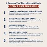 Rocco & Roxie Supply Co. Stain & Strong Odor Eliminator, Enzyme Cleaner, Pet Odor Eliminator for Home - Carpet Stain Remover for Cats & Dog Pee - Urine Destroyer - Carpet Cleaner Spray, 1-Gallon - Image 7