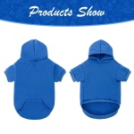 KOOLTAIL Basic Dog Hoodie - Soft and Warm Dog Hoodie Sweater with Leash Hole and Pocket, Dog Winter Coat, Cold Weather Clothes Sweatshirt for Small Medium Large Dogs Puppy Cat Boys Girls Blue XL - Image 6