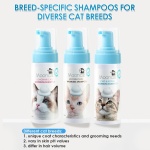 Mooncat Waterless Cat Shampoo+Cat Brush, Licking Safe Dry Shampoo for Cats, No Rinse Foam Cat Bath, Grooming for Cat, Kitten Sensitive Skin, Dander Reducing, Paraben Free, pH Balanced (5 oz) - Image 2