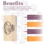 SleekEZ Dog Brush for Shedding & Dog Grooming Supplies | Pet Hair Removal Tool | Great For All Fur Types | For Short, Medium, & Long Hair Pets | Reduces Shedding by 95% | Made in USA | 5 inch - Image 7