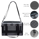 Vceoa 17.5x11x11 Inches Cat, Dog Carrier for Pets Up to 16 Lbs, Soft-Sided Cat Bag Animal Carriers Travel Puppy Carry As a Toy of Fabric Pet Home - Image 6