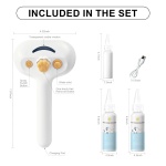 Pet Steam Brush for Dog & Cat – shower bath brush – Steam for Shedding & Grooming Water Brush for Long & Short Haired Pets Spritz Defur Comb 3-in-1 Spray Hair Removal Comb Includes 2*Waterless Shampoo - Image 2