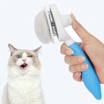 Cat Grooming Brush, Pets Skin Friendly Self Cleaning Slicker Massage Brushes for Shedding Dogs Cats Hair Gentle Remove Loose Undercoat with Long or Short Hairs for All Fur Type- UPGRADED - Image 6