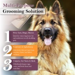 SleekEZ Dog Brush for Shedding & Dog Grooming Supplies | Pet Hair Removal Tool | Great For All Fur Types | For Short, Medium, & Long Hair Pets | Reduces Shedding by 95% | Made in USA | 5 inch - Image 4