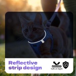 Rttochfy Cat Harness and Leash Set, Escape Proof Kitten Harness, Soft and Breathable Vest with Reflective Strip, Easy to Wear for Cats Walking and Traveling (Pink, S) - Image 3
