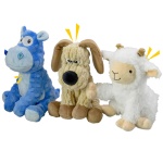 MeetYooo 3Pack Squeaky Stuffed Dog Toys- Indoor&Outdoor Playing Toys for Large to Small, Durable Plush Toys to Keep Them Busy- Animal Shape Crinkle Toy