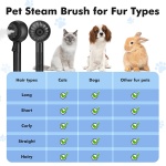 Cat Steam Brush, Cat Brushes for Indoor Cats Shedding with 2Steam Modes, Cats Hair Grooming Brush for Short and Long Haired Pets Dogs Hair Grooming - Image 2