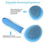 Depets Self Cleaning Slicker Brush, Dog Cat Bunny Pet Grooming Shedding Brush - Easy to Remove Loose Undercoat, Pet Massaging Tool Suitable for Pets with Long or Short Hair - Image 8
