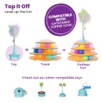 Catstages Tower of Tracks Cat Toy – 3-Level Track Tower with 6 Balls, Interactive Cat Toy for Indoor Enrichment - Image 4