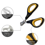 Cat Nail Clippers by Pet Republique – Professional Stainless-Steel Nail Clipper for Cats, Kittens, Hamster, Rabbits, Birds, & Small Breed Animals Claw Trimmer (Black+Yellow) - Image 4