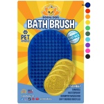 Bodhi Dog Shampoo Brush - Pet Grooming & Bath Supplies for Dogs and Cats - Bath Brush for Long & Short Hair - Premium Scrubber for Shower, Bathing & Massage (One Pack, Blue)