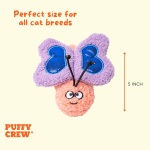 Puffy Crew Interactive Catnip Cat Plush Toy, Insect Theme, 5'', for All Breed Size Cats (Butterfly) - Image 4