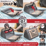 SportPet Designs Foldable Travel Cat Carrier - Front Door Plastic Collapsible Carrier Collection, Waterproof Bed - Image 6