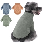 GYALAPERI Dog Sweater, 3 Pack Dog Sweaters for Small Dogs Girl Boy, Ultra Soft Warm Puppy Clothes Dog Coat for Winter (Lt Blue+Olive+Brown, Small)