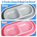 Ant Away Outdoor Cat Bowl, Double Pet Bowl with Water Moat, Spill-Proof Design, Food & Water Feeder for Outdoor Cats – Ants Away, Easy Clean, Lightweight Plastic(Small, 2 Packs) - Image 3