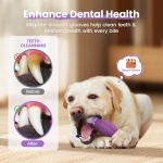 HGB Tough Dog Chew Toys for Aggressive Chewers, Squeaky Indestructible Dog Toy for Large Dogs to Keep Them Busy & Reduce Boredom for Small, Medium, Large Breed, Bacon Flavor - Image 5