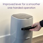 Litter Genie Plus Pail (Silver) | Cat Litter Box Waste Disposal System for Odor Control | Includes 1 Square Refill Bag - Image 8