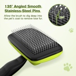 Pecute Self-Cleaning Slicker Brush for Dogs, Cats, Lightweight Dog Brush for Shedding Massaging Grooming, Cat Brush Gently Removes Loose Fur Undercoat for Small Dogs Cats Rabbits of All Hair Types - Image 7