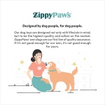 ZippyPaws Donutz - No Stuffing Dog Toys to Keep Them Busy, for Small and Medium Dogs, Squeaky Pet Toy for Boredom, Unstuffed Chew Toy, Soft Plush Puppy Products, Funny Food Toy - Blueberry Donut - Image 3