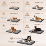 EHEYCIGA Orthopedic XL Dog Beds for Extra Large Dogs with Removable Washable Cover for Crate, Grey, 41x27 - Image 11