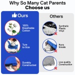 Amkune Cat Carrier Pouch, Bonding Care & Stress-Free Calm, Soft Cat Carrier Bag for Adult Cats 10–20 lbs, Restraint Bag for Vet Visits, Grooming & Everyday Care – Klein Blue - Image 6