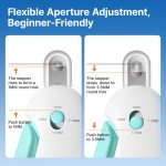 Potaroma Cat Nail Clipper with Adjustable 3-Size Trimming Hole & Hidden Nail File | Safe Toenail Trimmer for Kittens & Indoor Cats | Anti-Splash Claw Cutter for Grooming (Blue) - Image 6