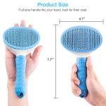 Depets Self Cleaning Slicker Brush, Dog Cat Bunny Pet Grooming Shedding Brush - Easy to Remove Loose Undercoat, Pet Massaging Tool Suitable for Pets with Long or Short Hair - Image 6