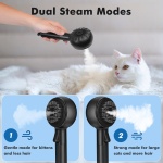 Cat Steam Brush, Cat Brushes for Indoor Cats Shedding with 2Steam Modes, Cats Hair Grooming Brush for Short and Long Haired Pets Dogs Hair Grooming - Image 7