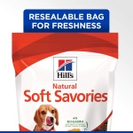 Hill's Natural Soft Savories, All Life Stages, Great Taste, Dog Treats, Beef & Cheddar, 8 oz Bag - Image 4