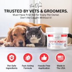 Styptic Powder for Dogs, Cats, and Birds (2 oz) by Evo Dyne | Fast-Acting Blood Stop for Pets | Quick Stop Bleeding Powder for Dog Nail Clipping, Grooming, Cuts and More (1-Pack) - Image 6